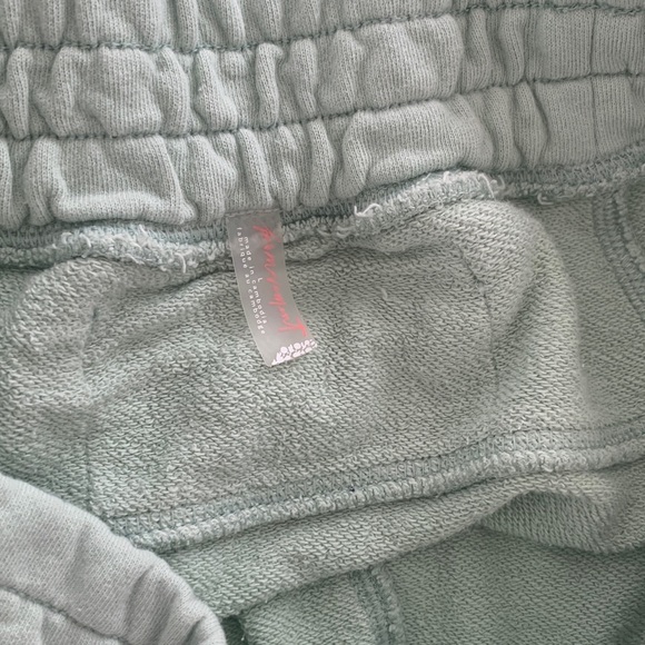 Free People June Bug Jogger Mint pistachio  lowdrop dance / jogger 100% cotton - Picture 2 of 8
